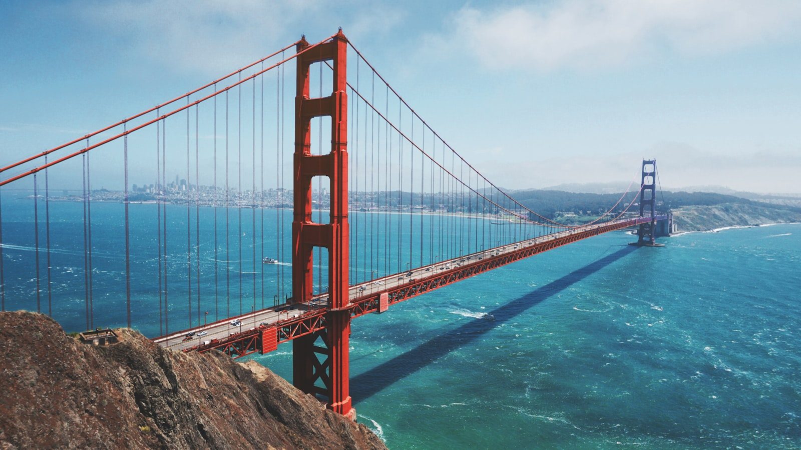 Stock photo of San Francisco Bay light near the East Bay shoreline.